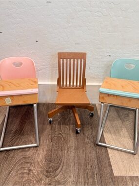 Our Generation School Desk and Chair Set Doll Furniture